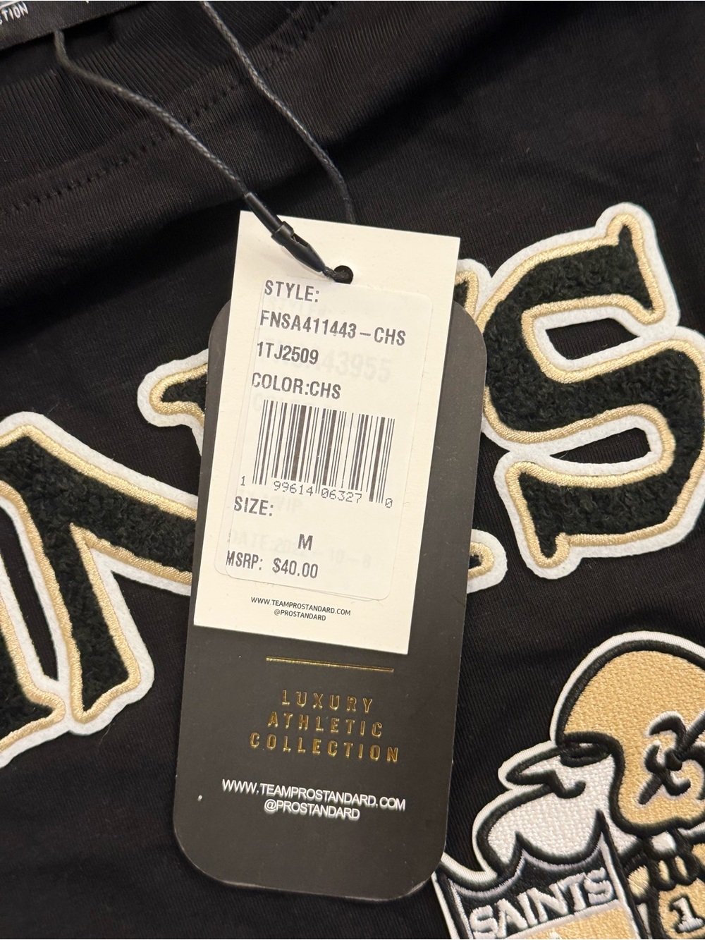 NFL NEW ORLEANS SAINTS RETRO CLASSIC WOMEN'S BOXY TEE - Picture 5 of 7